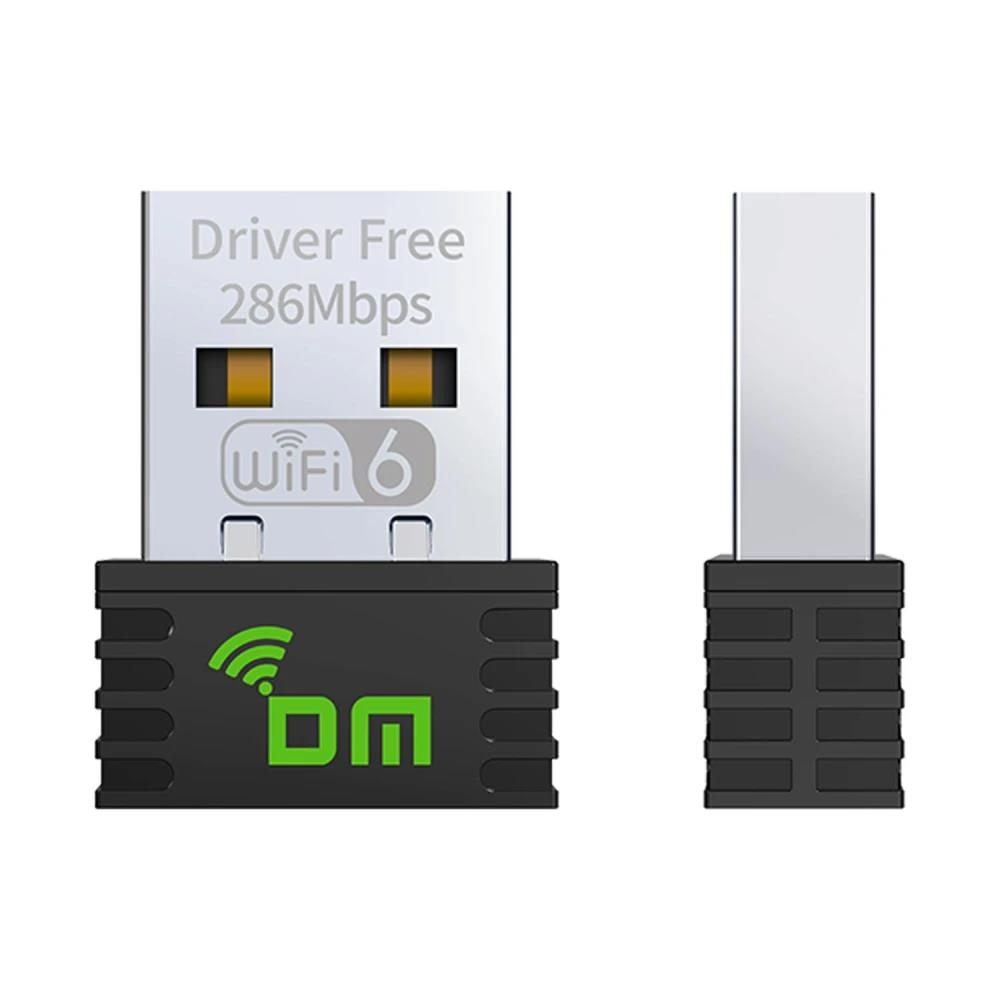 Yan yana iki WiFi 6 dongle. Birinde "Driver Free 286Mbps WiFi 6" yazıyor.