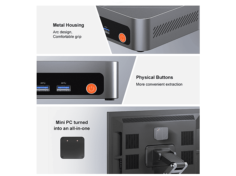 Mini PC | NINKEAR M7, Intel Core i7-1185G7, 16 GB RAM, 512 GB SSD