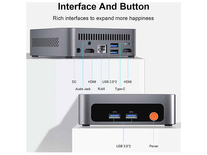 Mini PC | NINKEAR M7, Intel Core i7-1185G7, 16 GB RAM, 512 GB SSD