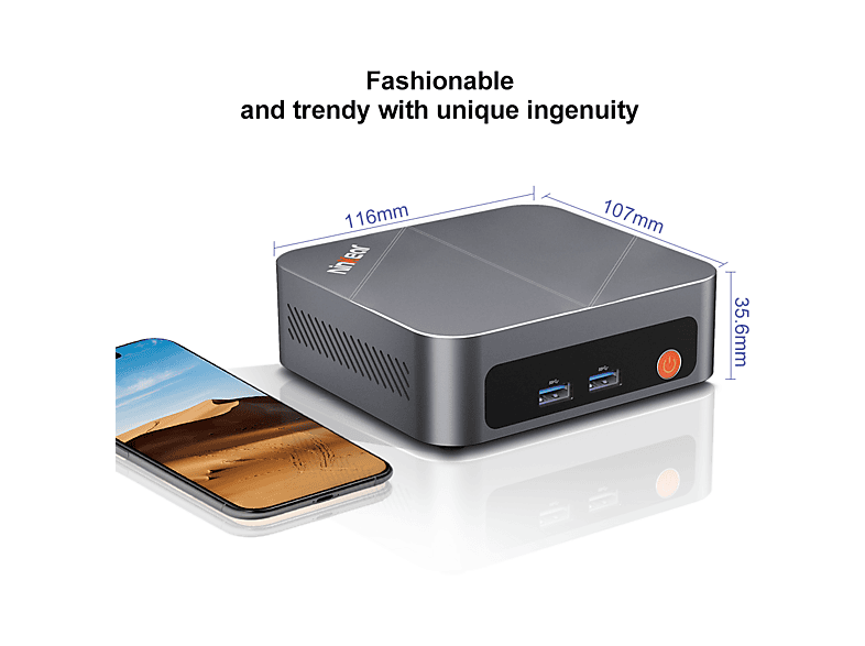 Mini PC | NINKEAR M7, Intel Core i7-1185G7, 16 GB RAM, 512 GB SSD