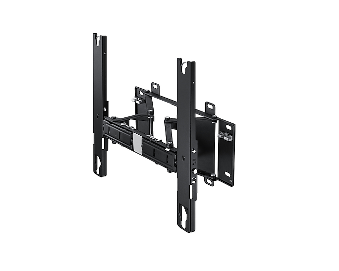 Schwarze, verstellbare Wandhalterung mit mehreren Gelenken und Arm