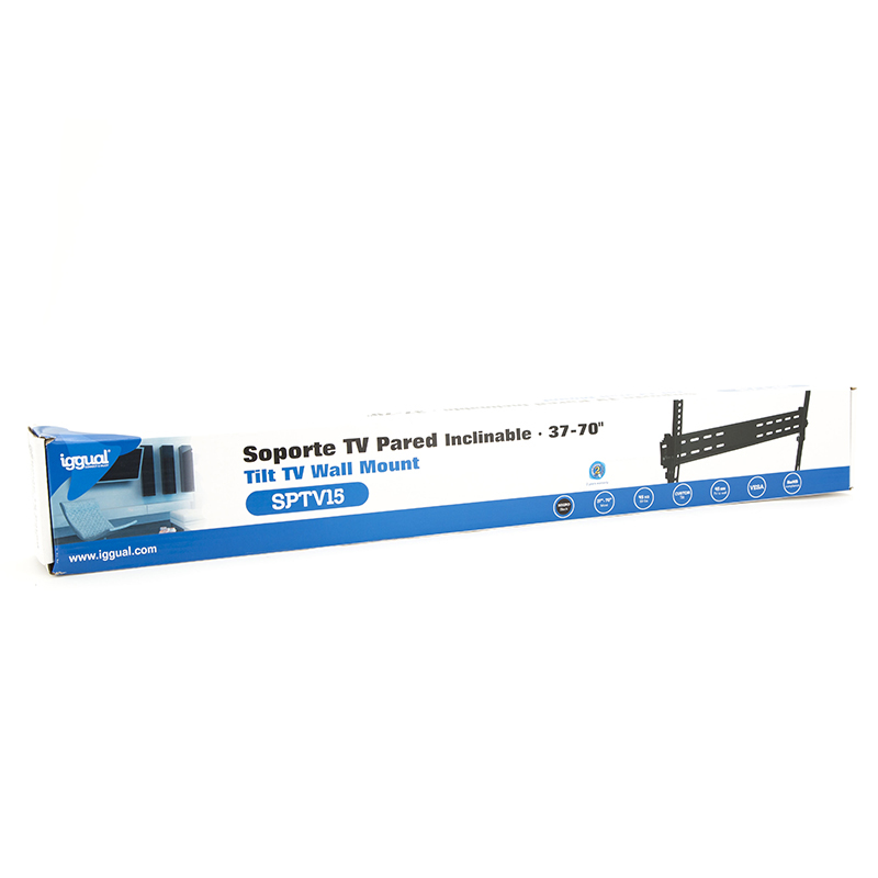 Caja para soporte pared TV inclinable Iggual para TVs de 37-70". Modelo SPTV15.