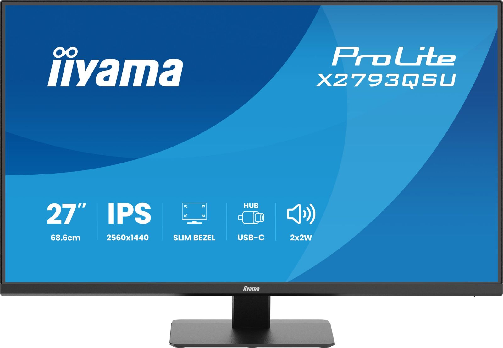 Monitor Iiyama ProLite X2793QSU da 27 pollici IPS con cornice sottile.