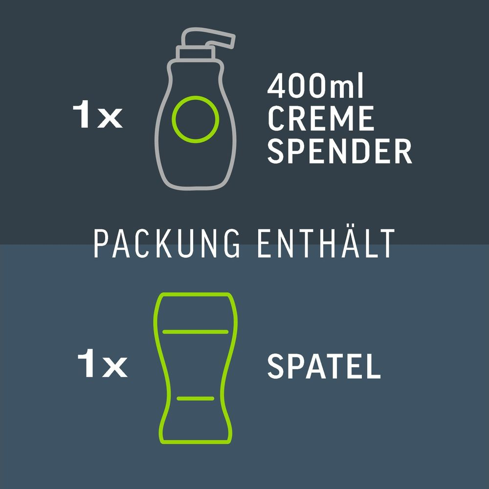 1 erogatore di crema da 400ml, 1 spatola. La confezione include entrambi.