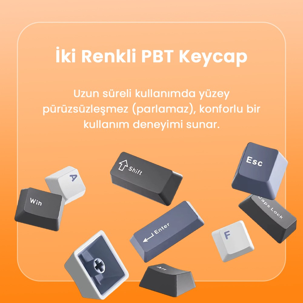 Win, Esc, Enter, Shift, F, Alt, Caps Lock gibi birden fazla tuş.