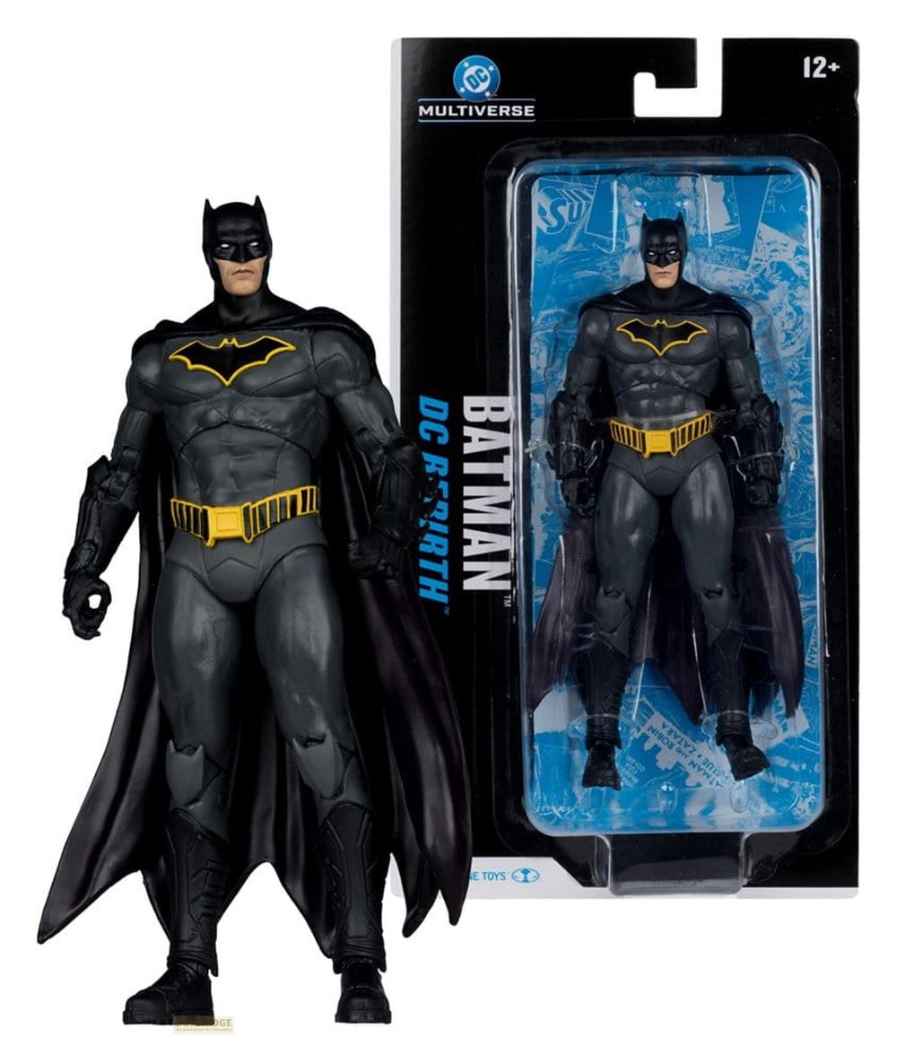 Una action figure di Batman nel DC Multiverse di McFarlane Toys.