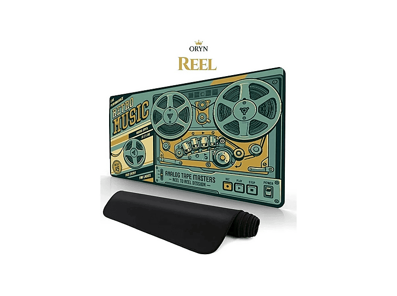 ORYN Rewind / Reel Edition 70x30 cm 3 mm Kalınlık Gaming Mousepad Çok Renkli