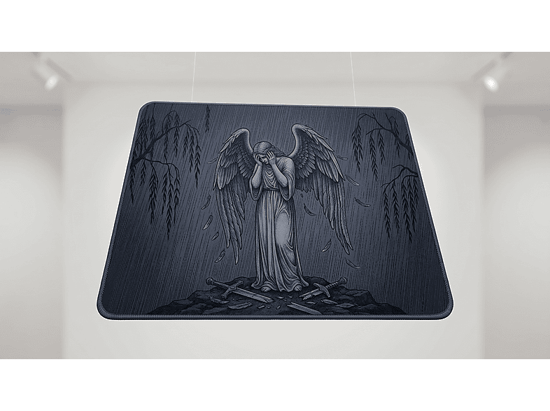 ORYN Divine / Sorrow Edition 50x50 cm 3 mm Kalınlık Gaming Mousepad Siyah