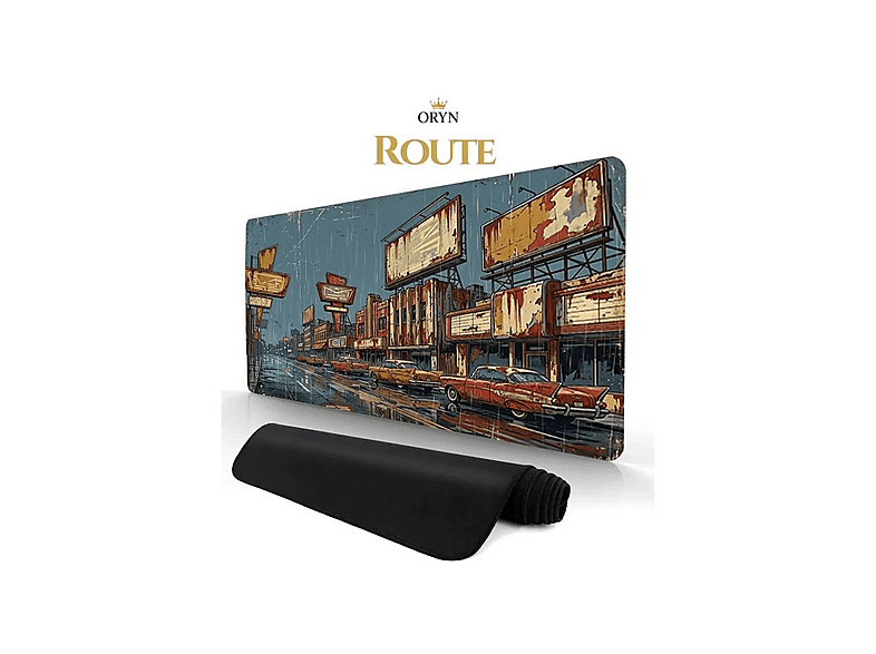 ORYN Roam / Route Edition 90x40 cm 3 mm Kalınlık Gaming Mousepad Çok Renkli