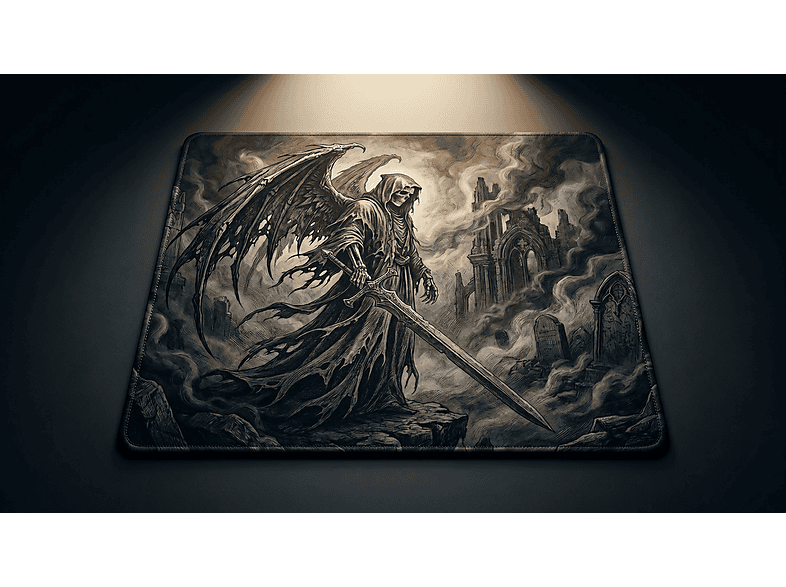 ORYN Divine / Grave Edition 50x50 cm 3 mm Kalınlık Gaming Mousepad Siyah