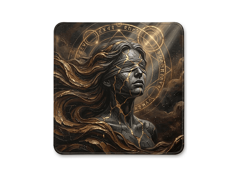 ORYN Saga / Pythia Edition 50x50 cm 3 mm Kalınlık Gaming Mousepad Sarı
