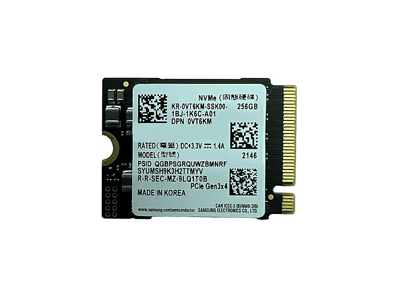 SAMSUNG PM9B1 NVME 22x30 M.2 256 GB SSD Fiyat & Özellik | MediaMarkt