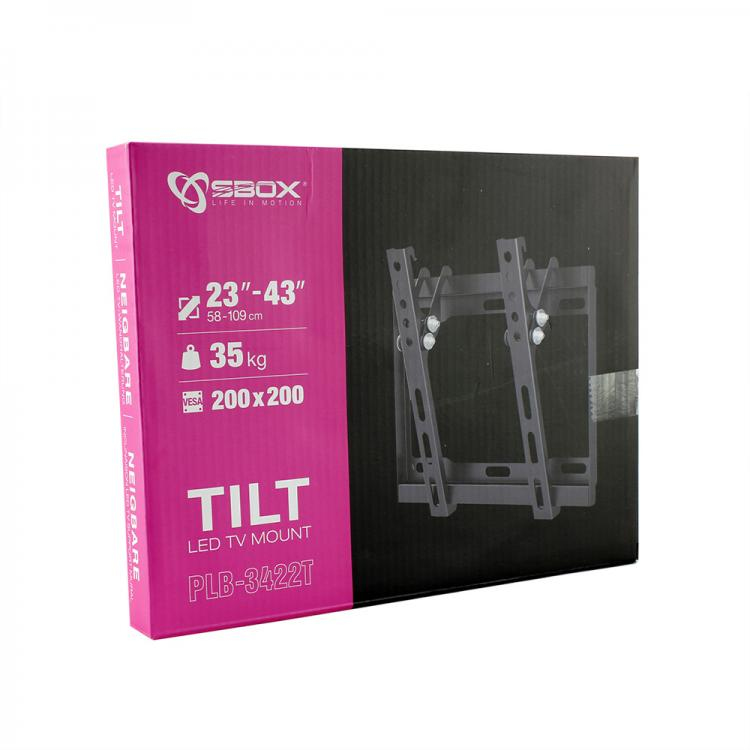 Scatola per supporto TV inclinabile per TV da 23-43", 35 kg, VESA 200x200.