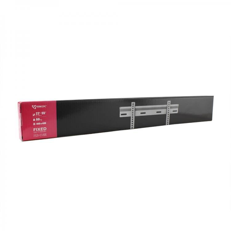 Caja negra para soporte de TV fijo, 23-55 pulgadas, capacidad 60 kg.
