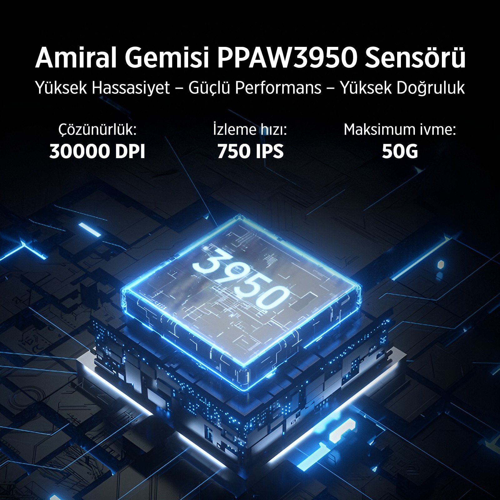 PHILIPS Evnia SPK9718B 36000 DPI PAW3950 Sensörlü Kablosuz Gaming Mouse Siyah