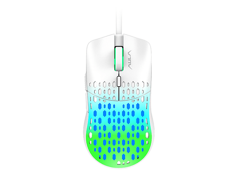 AULA S11 Pro 3600DPI RGB Optik Kablo Gaming Mouse Yeşil