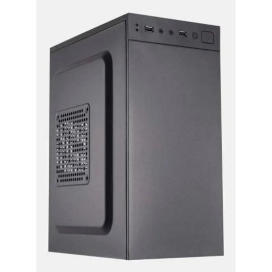 Case del computer nero con prese d'aria e porte USB in alto.