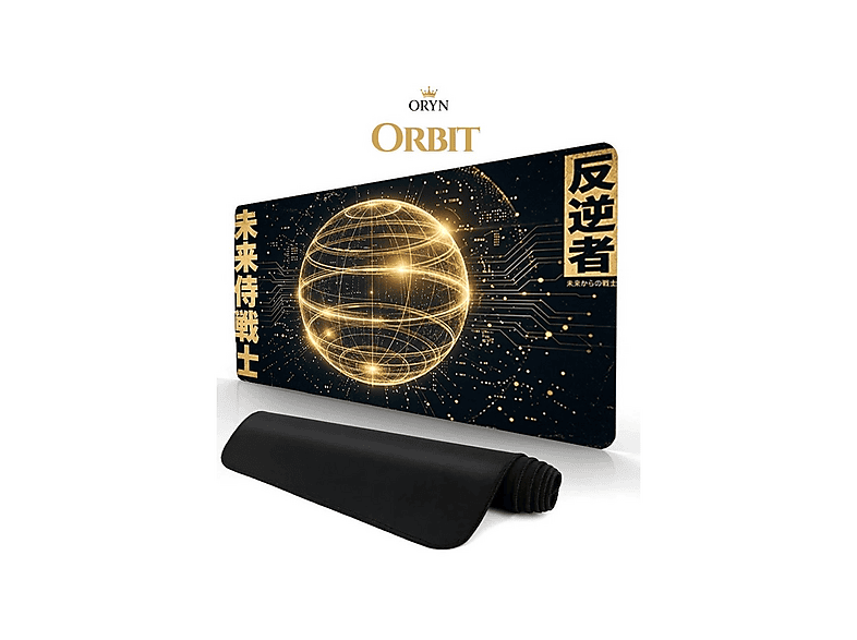ORYN Shogun Orbit Edition 70x30 cm 3 mm Kalınlık Gaming Mousepad Siyah