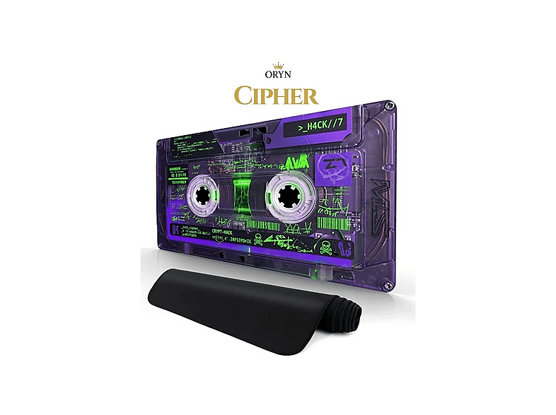ORYN Cassette Cipher Edition 70x30 cm 3 mm Kalınlık Gaming Mousepad Mor