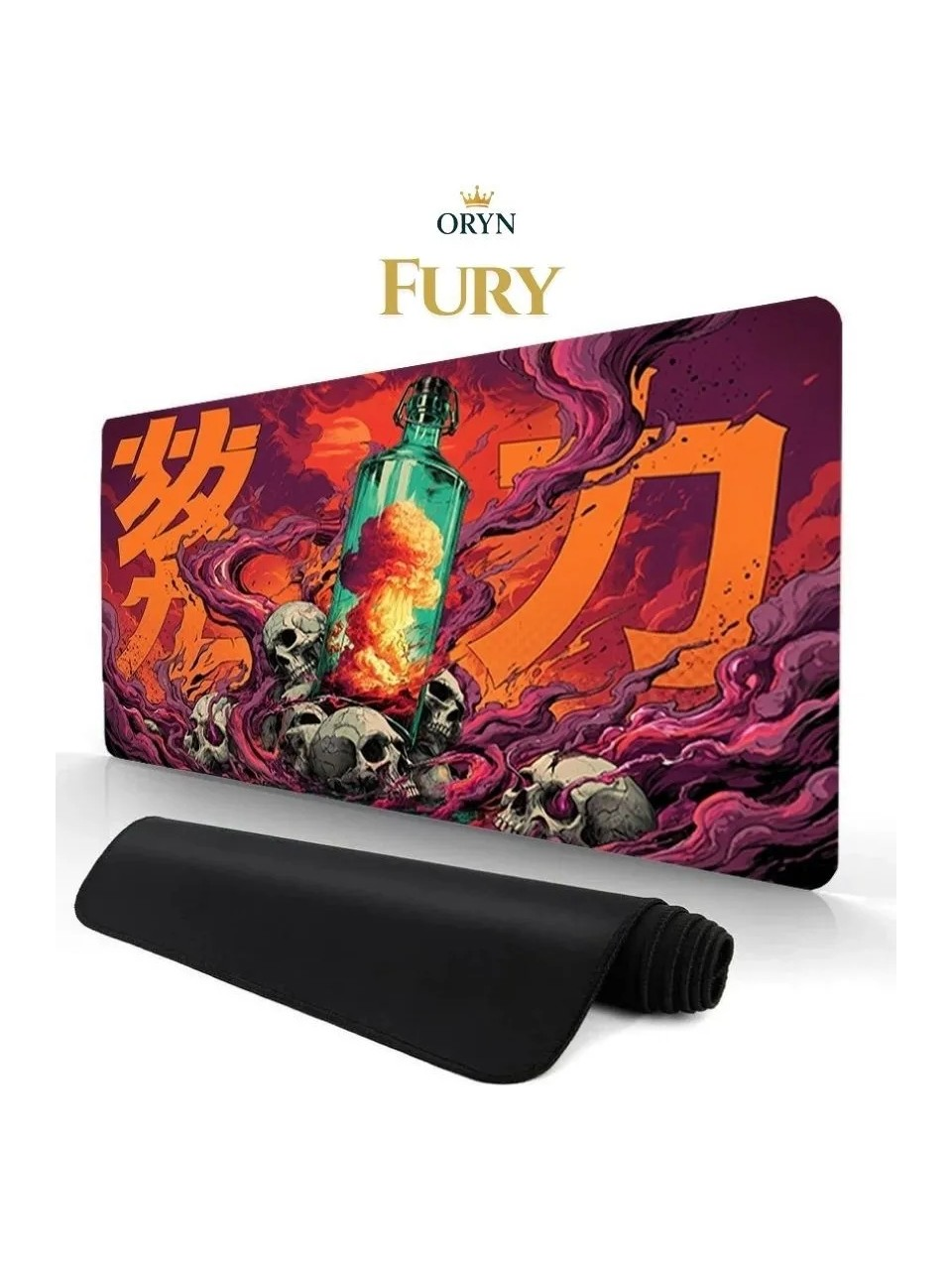 ORYN Vandal Fury Edition 70x30 cm 3 mm Kalınlık Gaming Mousepad Çok Renkli