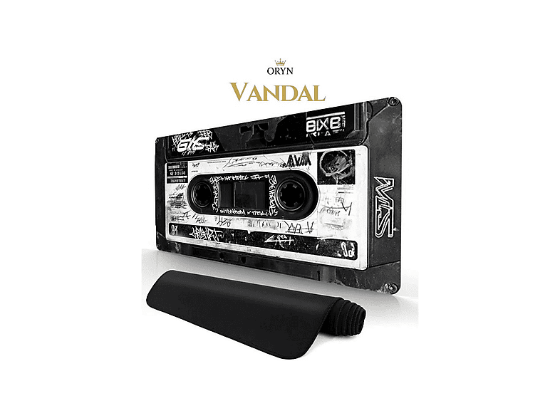ORYN Cassette Vandal Edition 70x30 cm 3 mm Kalınlık Gaming Mousepad Beyaz