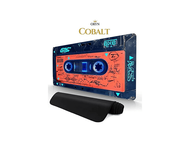 ORYN Cassette Cobalt Edition 70x30 cm 3 mm Kalınlık Gaming Mousepad Turuncu