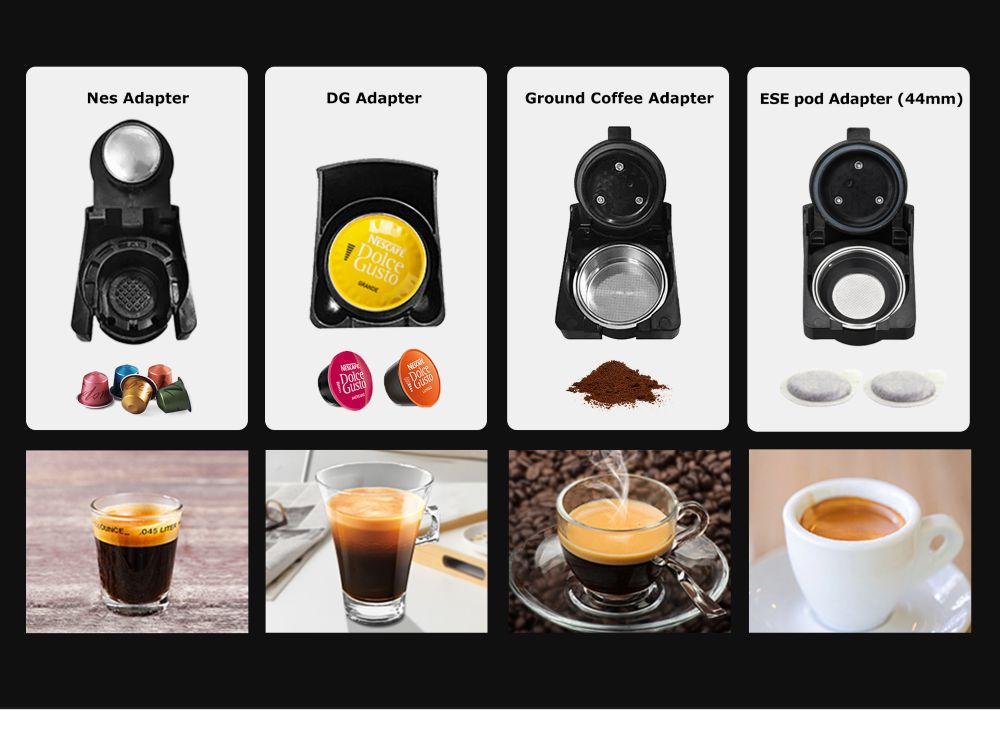 Adattatori macchina da caffè ed espresso.