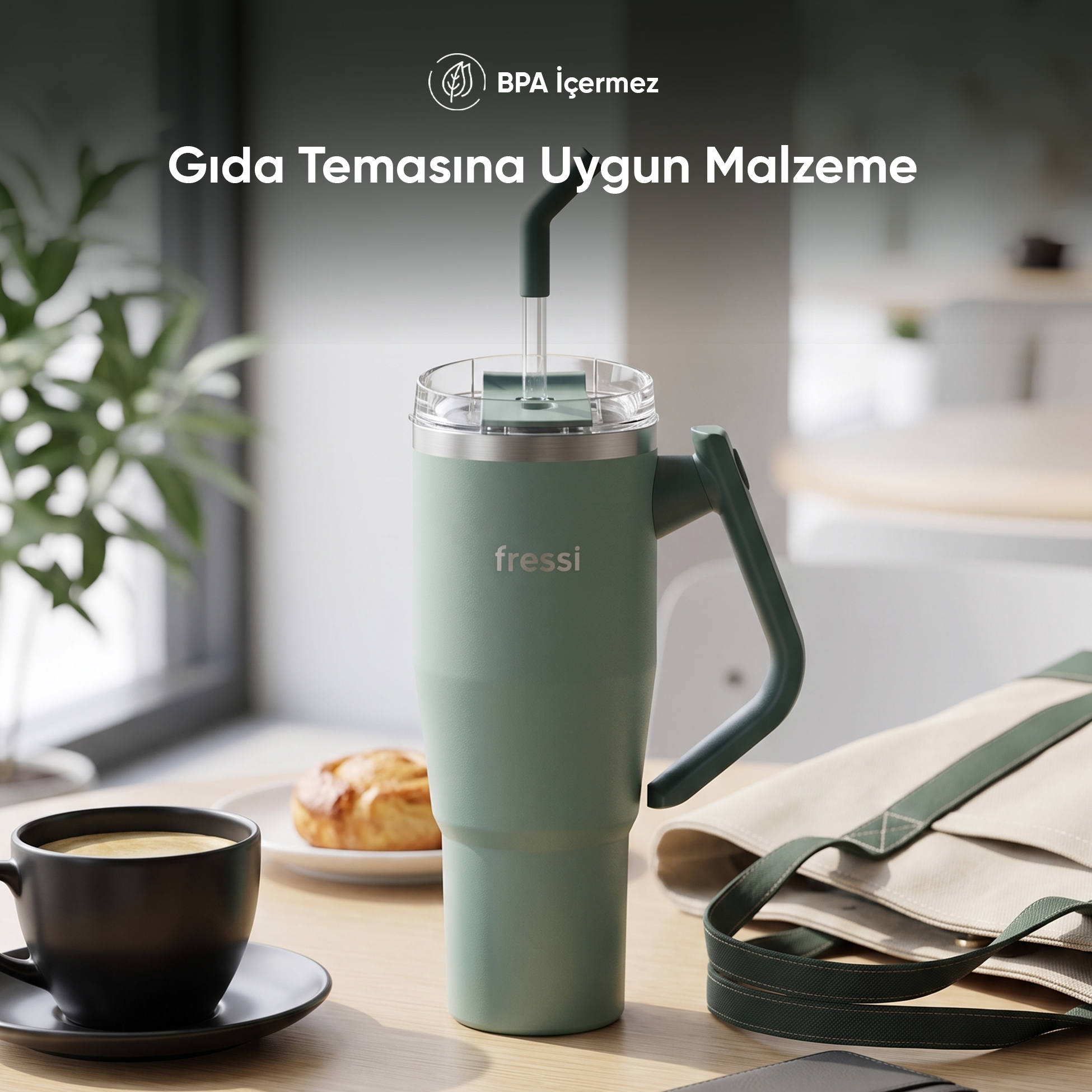 FRESSI FR-T1210 Montela 1200 ml Yeşil Paslanmaz Çelik Termos Fiyat