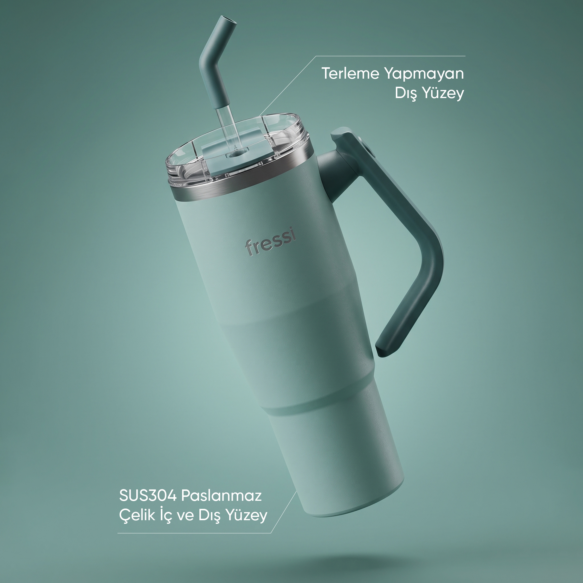 FRESSI FR-T1210 Montela 1200 ml Yeşil Paslanmaz Çelik Termos Fiyat