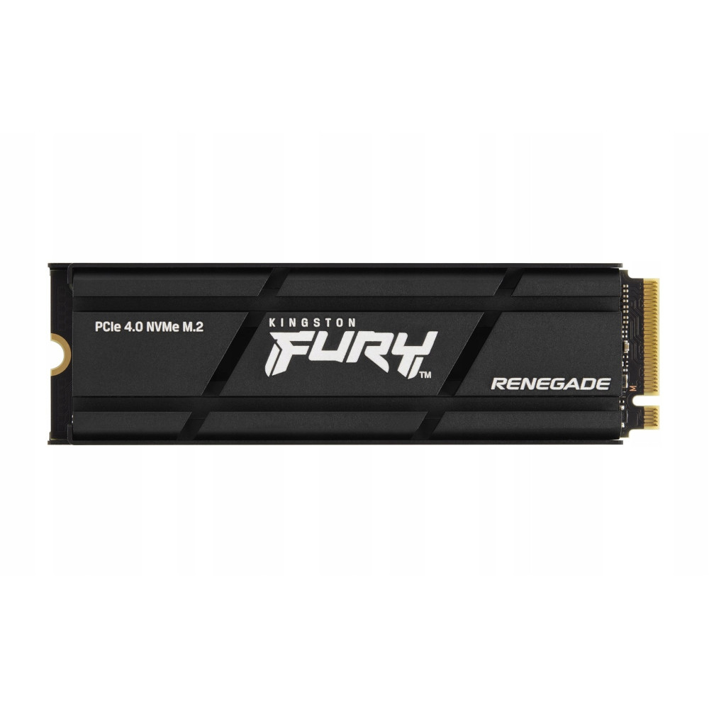 SSD M.2 NVMe PCIe 4.0 nero con logo Kingston FURY Renegade.