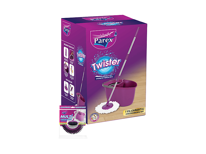 PAREX Twister Otomatik Multi Temizlik Fırçası Hediyeli Temizlik Seti