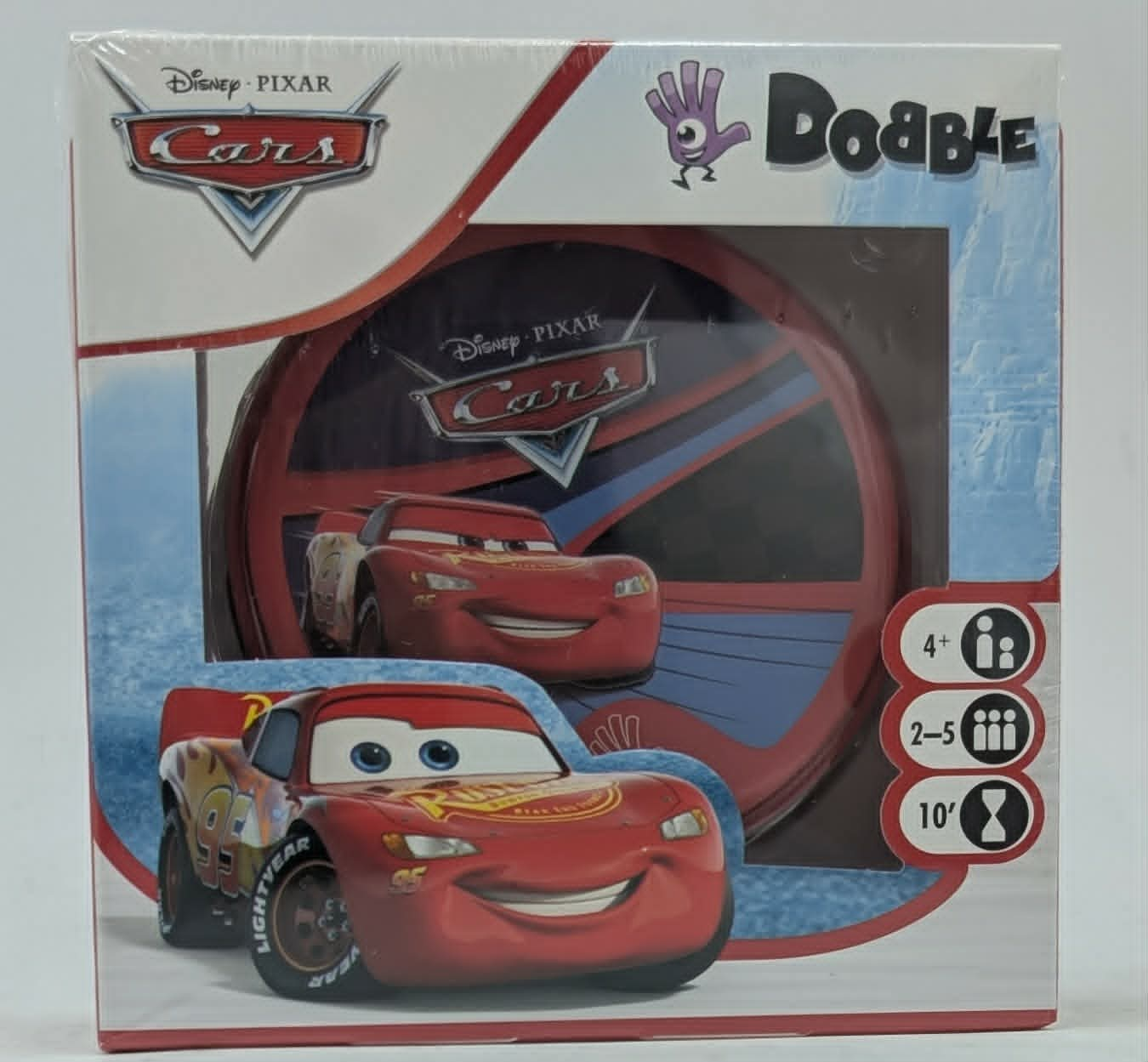 Kartenspiel Dobble "Cars" mit Lightning McQueen.