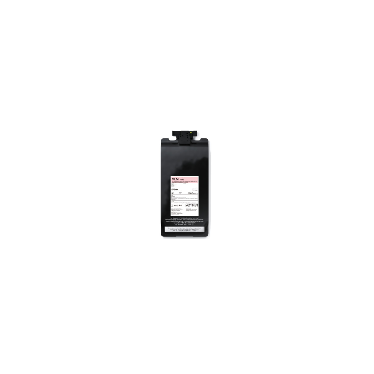 Cartuccia d'inchiostro Epson nera etichettata VLM con capacità 1600ml.