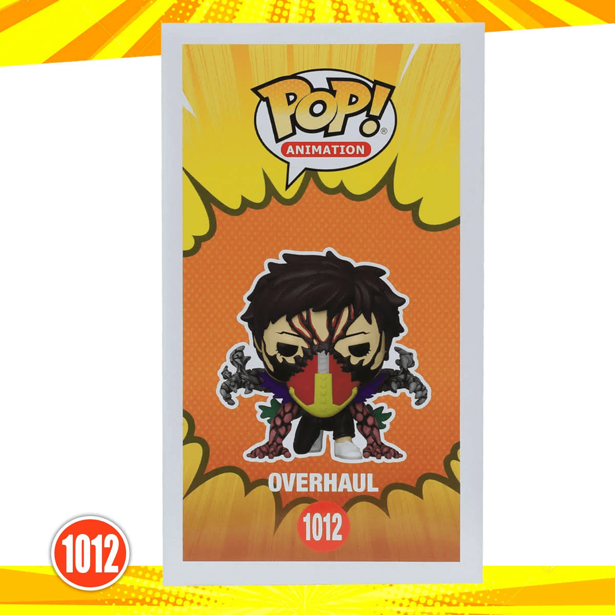 Action figure Funko Pop: Overhaul n. 1012 da Animation in stile fumetto.