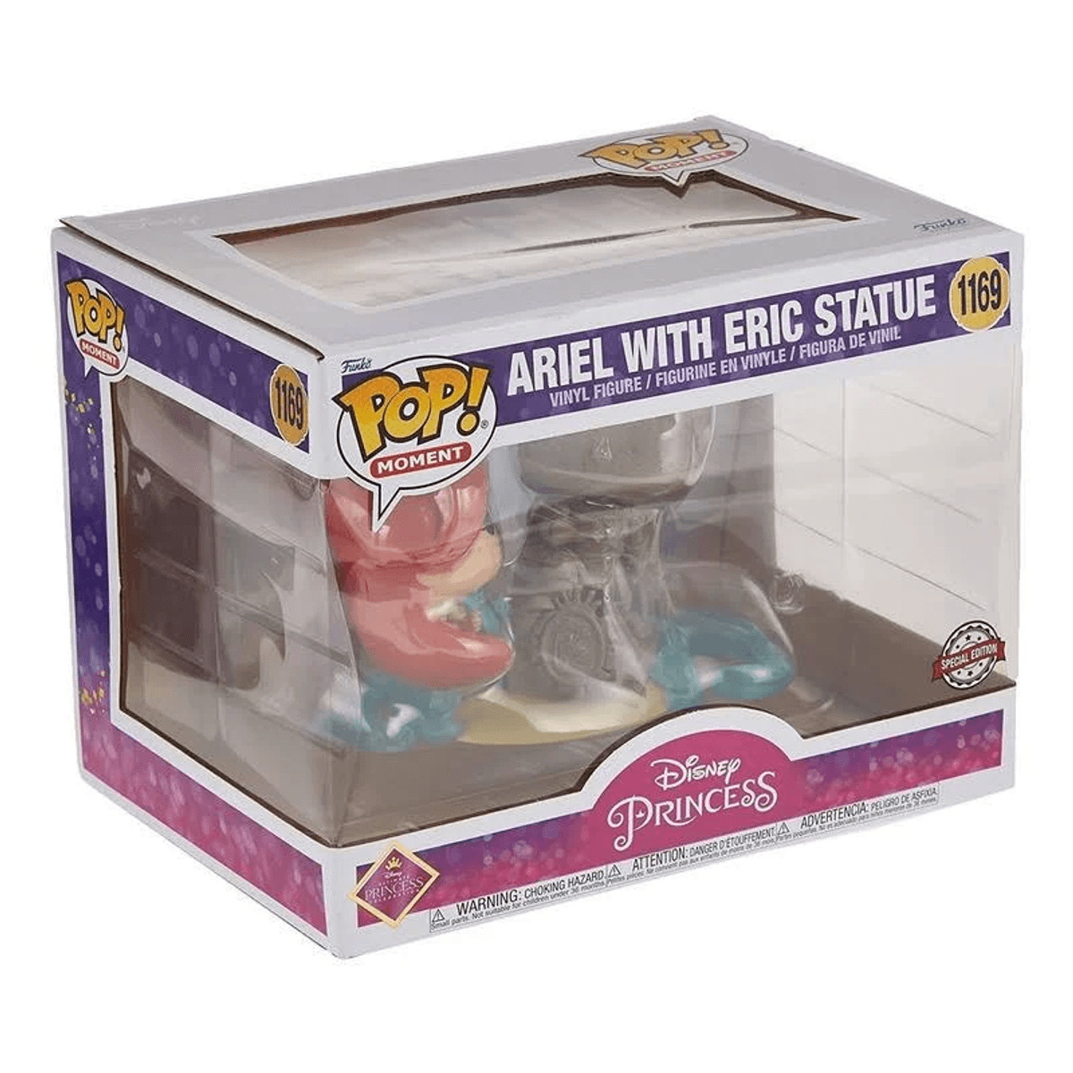 Caja Funko Pop! con figuras de vinilo de Ariel y Eric. Edición especial.