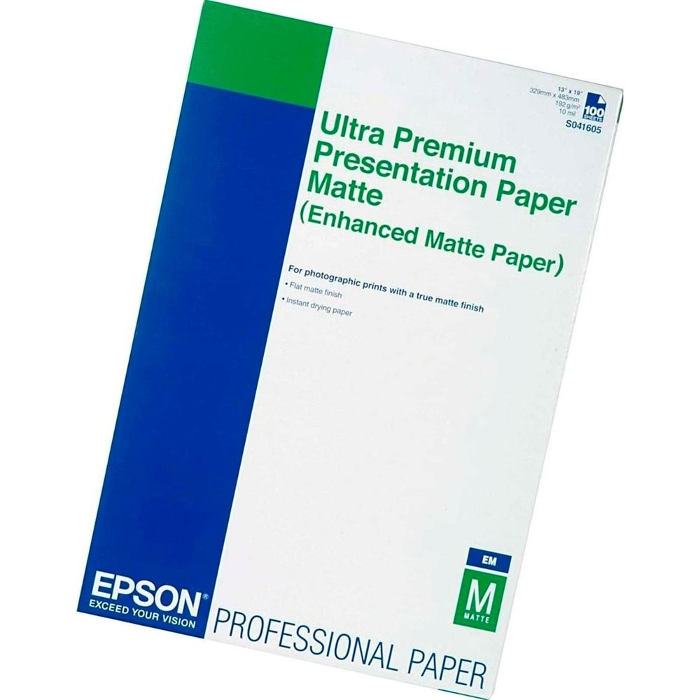 Carta Epson Ultra Premium Presentation Matte, 100 fogli, 329x483mm.