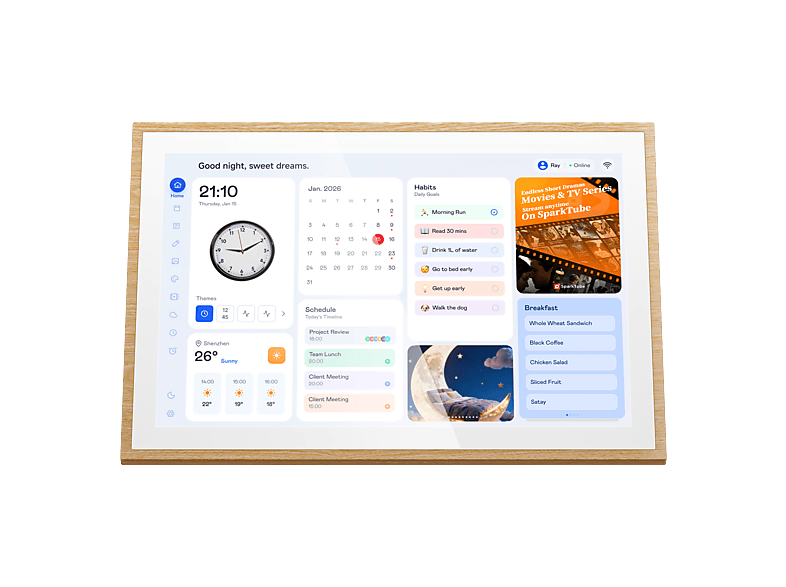 BLACKVIEW NEST 10 Wandkalender, Naturholz | MediaMarkt