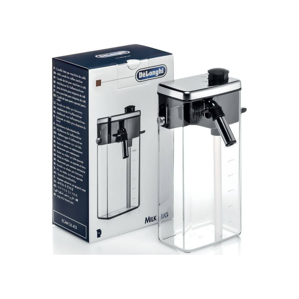 DeLonghi Milchkanne für Kaffeemaschinen mit Verpackung.