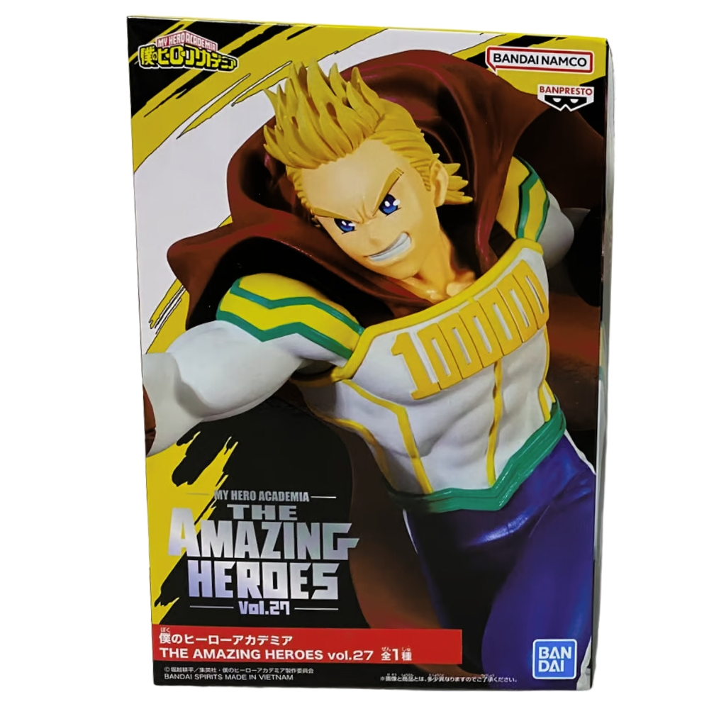 Caja de una figura de All Might de My Hero Academia, Vol. 27.