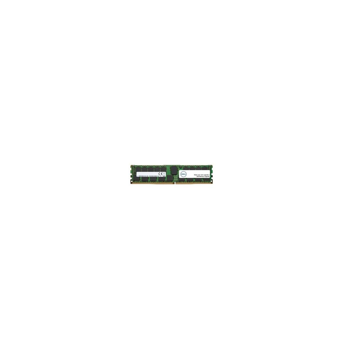Un singolo modulo RAM per computer con logo Dell e marchio CE.