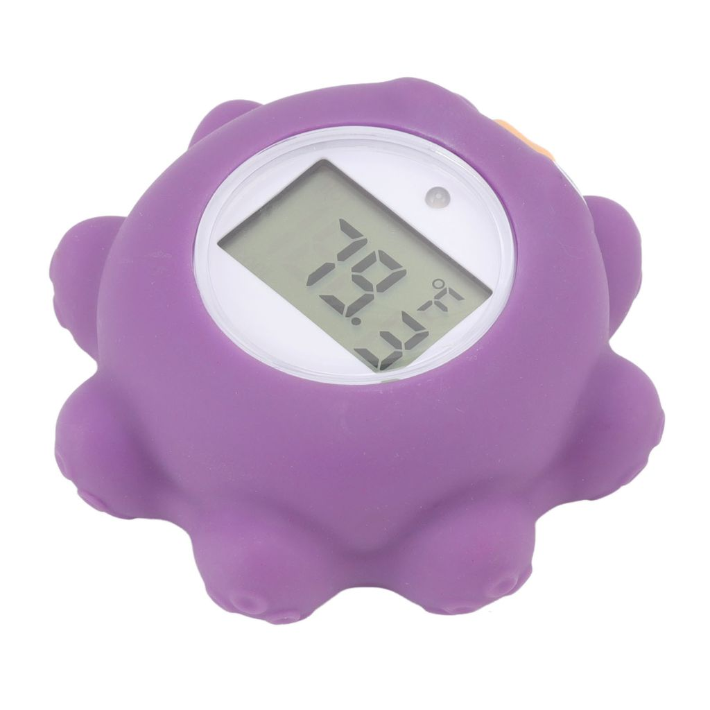 Lila Oktopus-Thermometer mit digitaler Anzeige 79.3°F