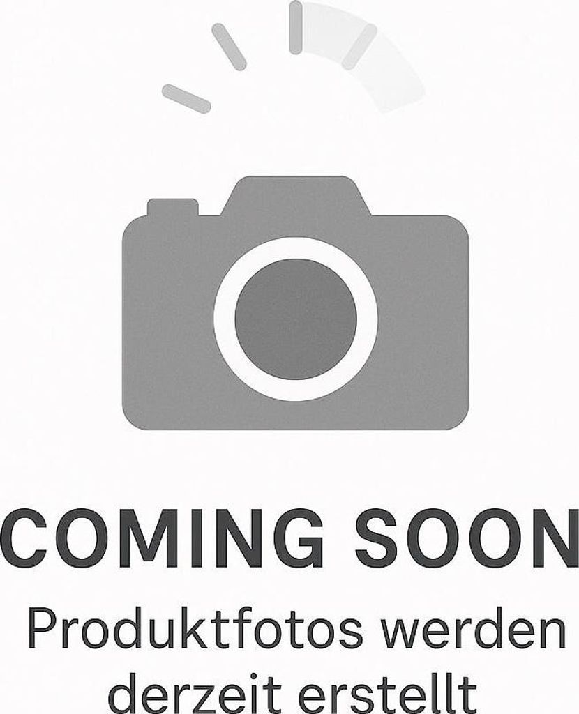 Graues Kamerasymbol mit Blitz. Text: COMING SOON. Produktfotos werden derzeit erstellt.