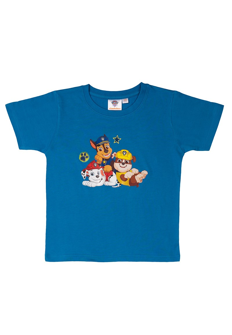 Blaues T-Shirt mit Paw Patrol-Aufdruck