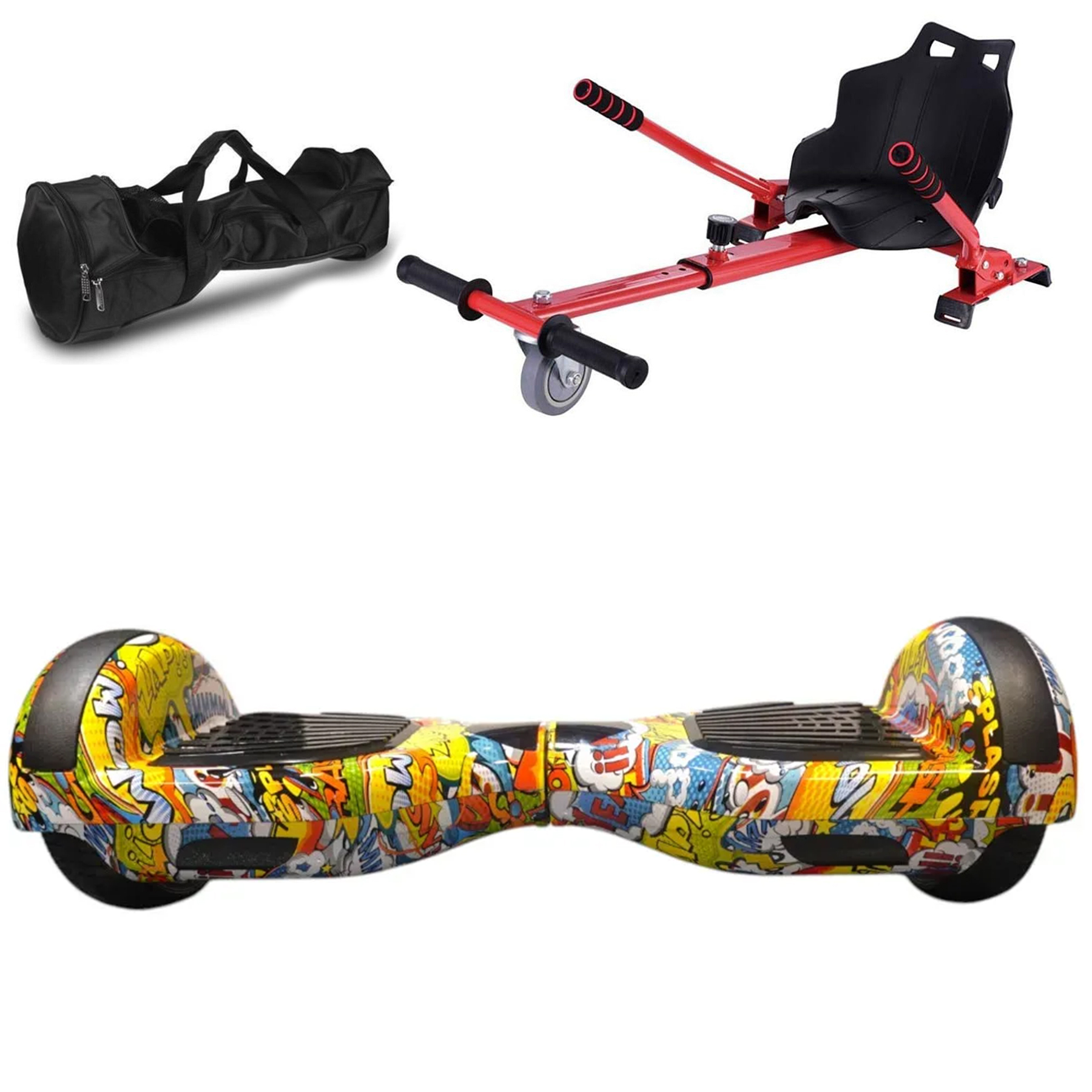 CITYMATE D25 Elektrikli Kaykay Scooter Akıllı Denge + HoverKart + Çanta Extrem Paket Hoverboard