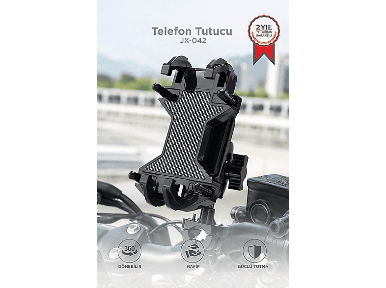TORIMA Motorbisiklet Bisiklet Oto Aksesuarları JX042 Siyah Araç İçi Telefon Tutucu