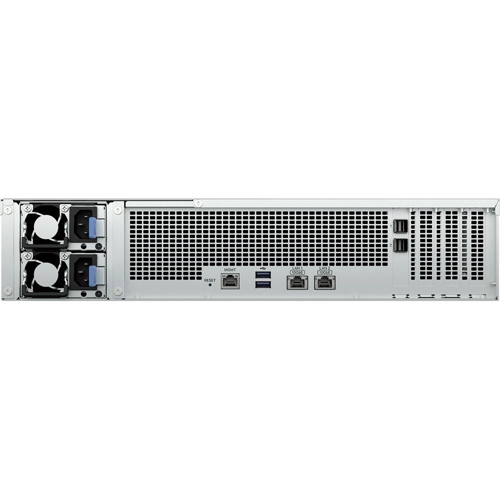 Rckseite eines Servers mit Lftern, Anschlssen und Beschriftungen wie MGMT und LAN.