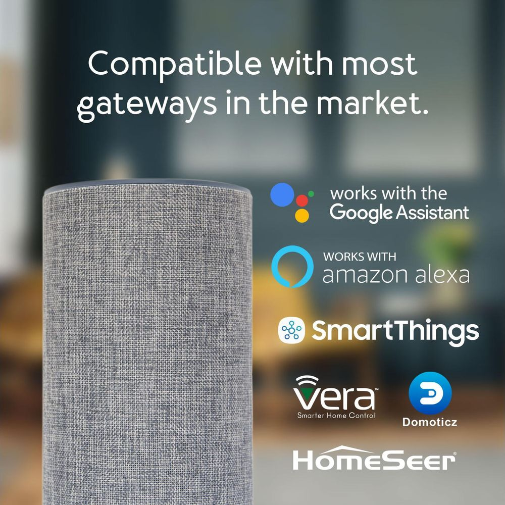 Smarter Lautsprecher kompatibel mit Google, Alexa, SmartThings, Vera, Domoticz, HomeSeer.