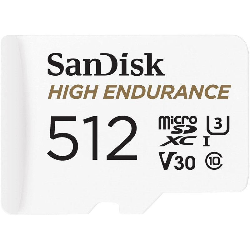 Karta SanDisk High Endurance 512GB microSDXC z V30 i U3.