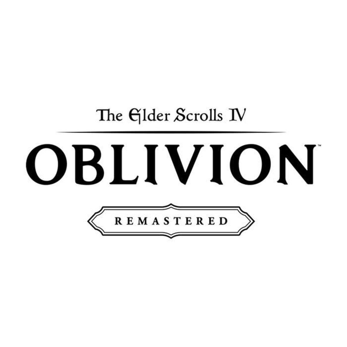 Il logo di The Elder Scrolls IV Oblivion Remastered.