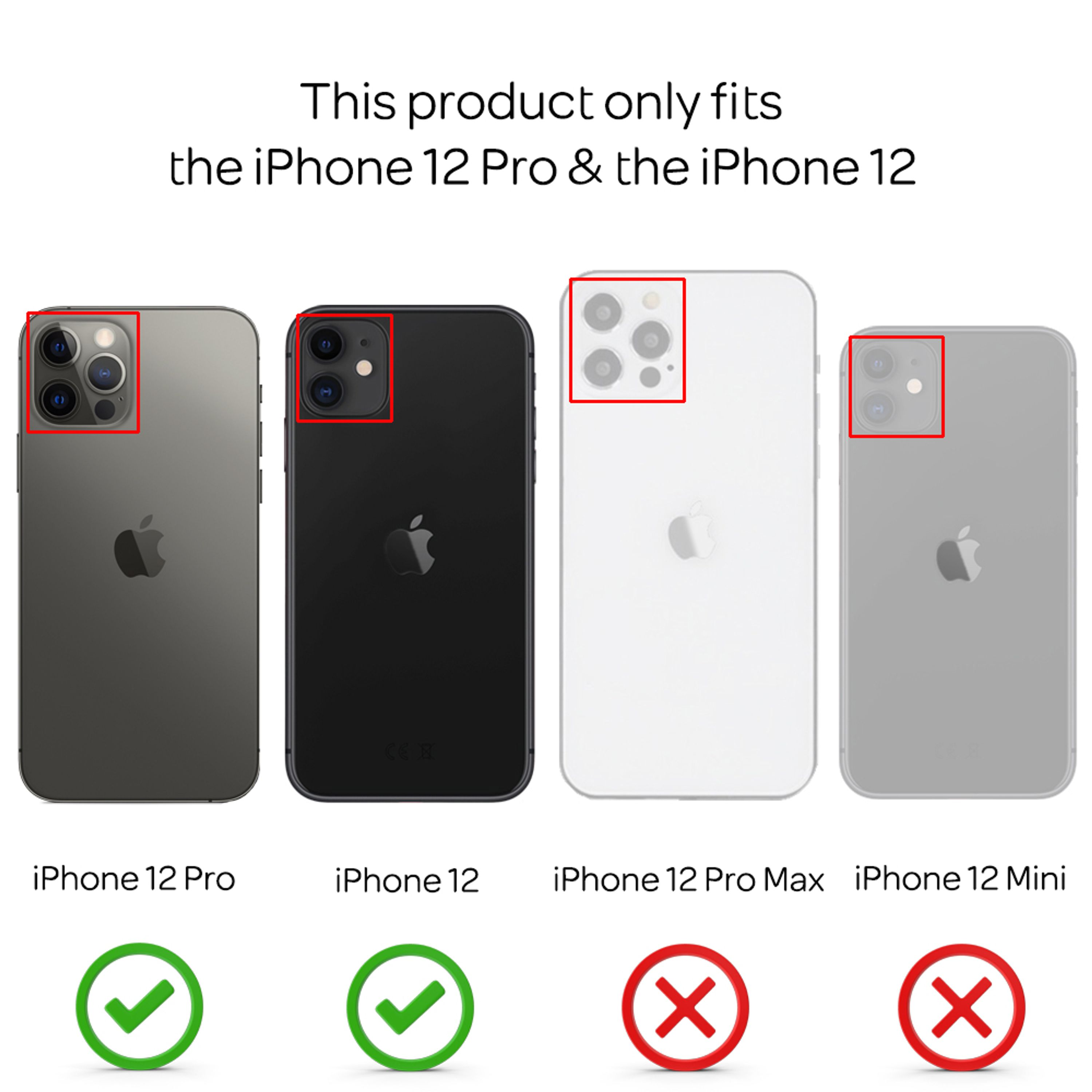 Vier iPhones: 12 Pro, 12, 12 Pro Max, 12 Mini. Mit Kamera-Highlights.
